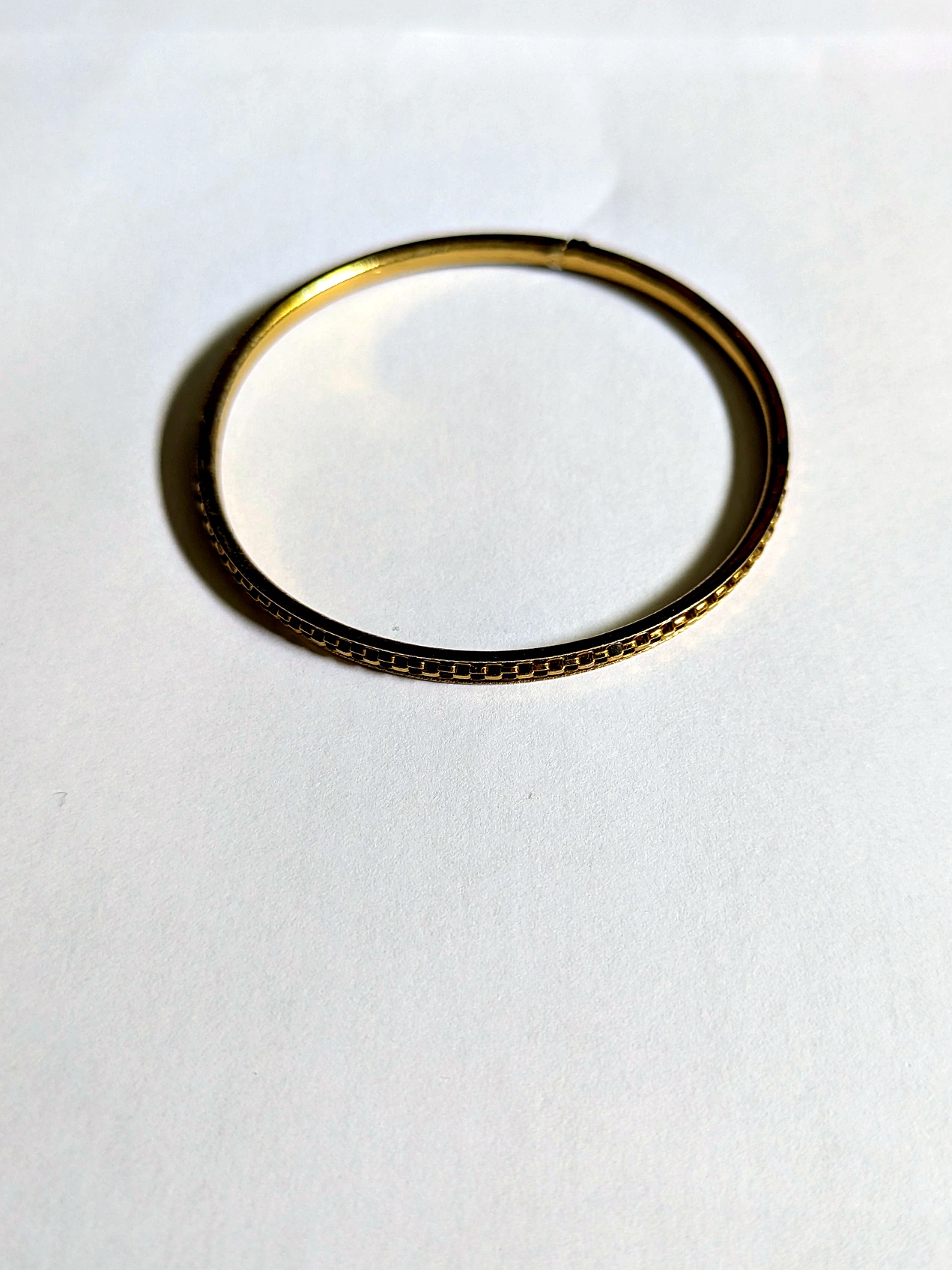 Gold-Toned Box-Link Bracelet